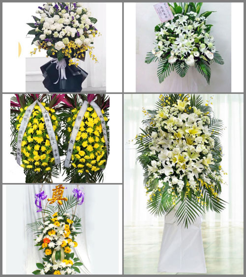 福建龙岩长汀县馆前镇白事花篮预定